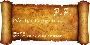 Pólya Peregrina névjegykártya